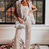 Sequins On The Rocks Jumpsuit in Silver Image - 1