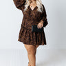 Roll The Dice Leopard Babydoll Dress Curves Image - 1