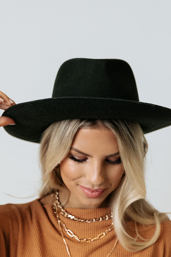 Say It Ain't Soho Wool Fedora In Deep Forest • Impressions Online Boutique