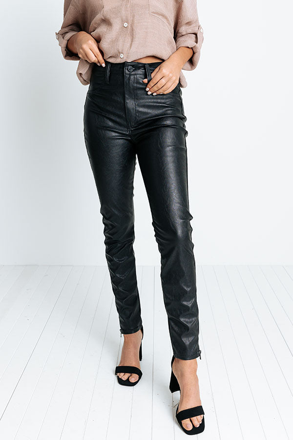 KanCan The Tulane High Waist Faux Leather Skinny Image - 2