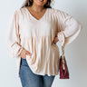 Romantic Remix Babydoll Top In Cream Curves Image - 1