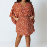 Spotlight Romance Leopard Dress in Rust Curves Image - 1