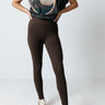 Let's Chill Ultra Soft Midrise Legging In Chestnut Image - 1