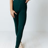 Let's Chill Ultra Soft Midrise Legging In Hunter Green Image - 1