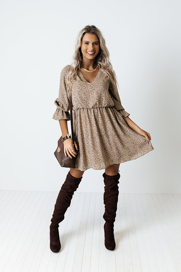 Living In Style Leopard Dress Image - 3