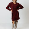 Headed For The Mountains Tunic Sweater In Wine Image - 1
