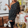 You Had Me At Cocktails Polka Dot Dress in Black Image - 1