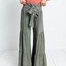The Letha High Waist Pants In Olive Image - 1