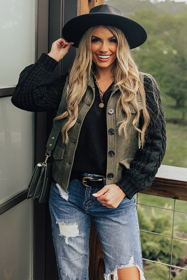Chic State Faux Suede Jacket