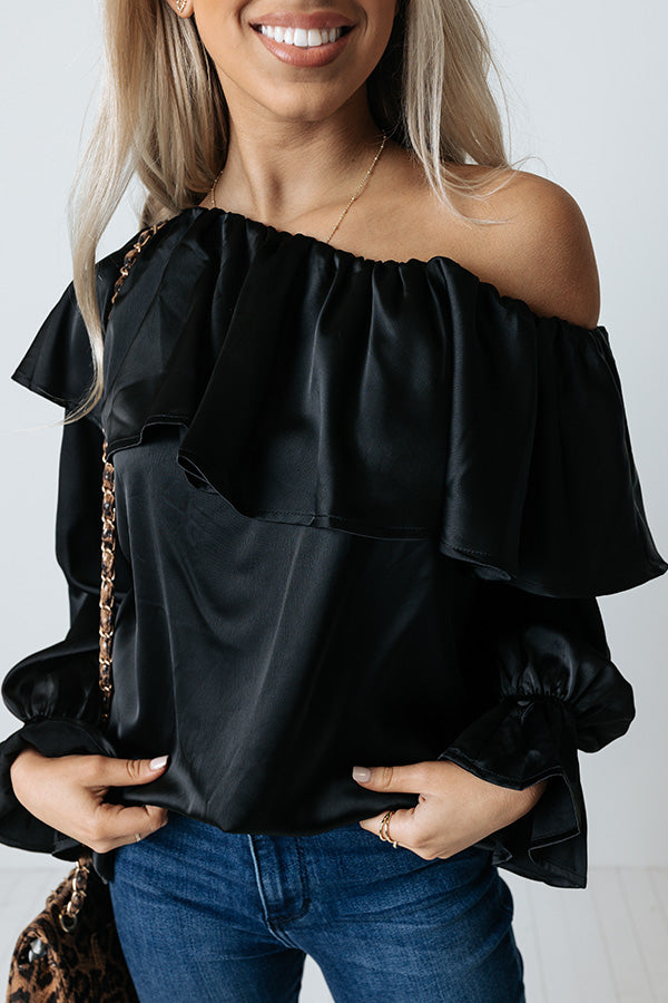 Serving Up Sass Top In Black Image - 2