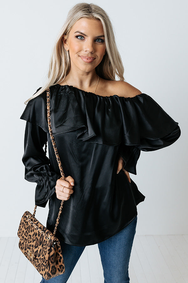 Serving Up Sass Top In Black Image - 1