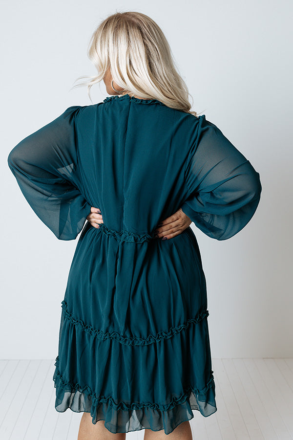 Balcony Nights Ruffle Dress Curves Image - 3