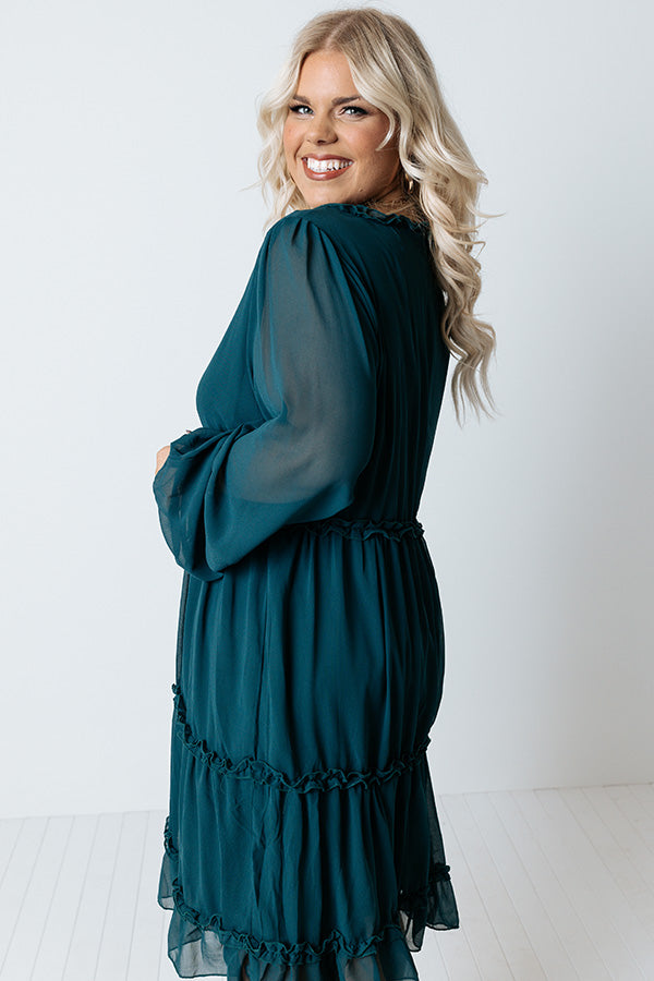 Balcony Nights Ruffle Dress Curves Image - 4