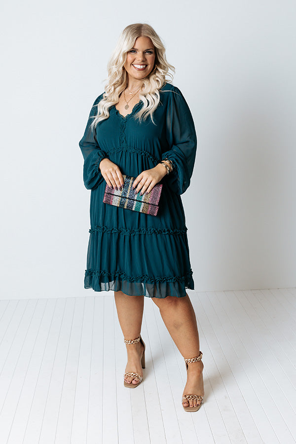 Balcony Nights Ruffle Dress Curves Image - 1