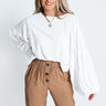 Love And Joy Shift Top In White Image - 1