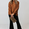 Double Shot Of Espresso Knit Sweater In Pumpkin Image - 1