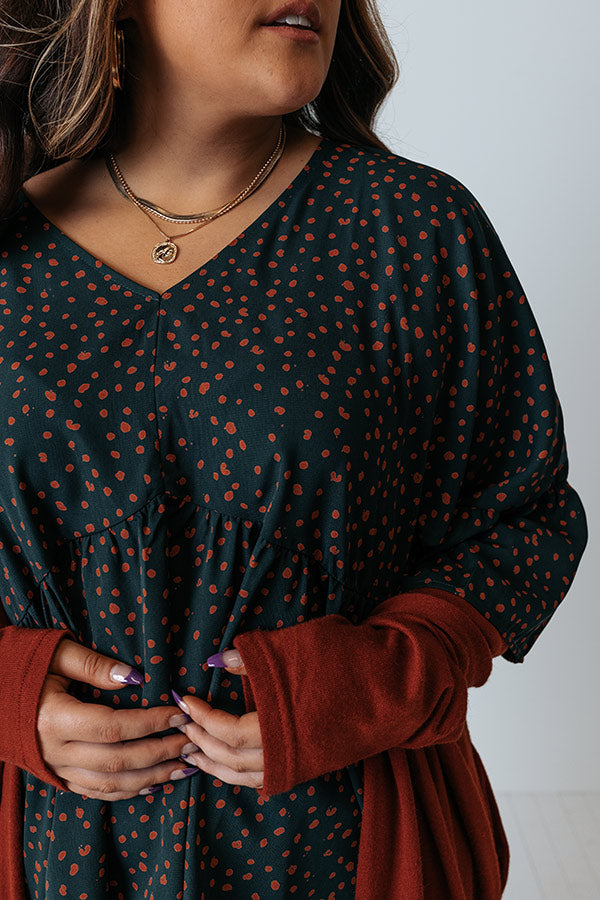 Wine In Napa Babydoll Top Curves Image - 2