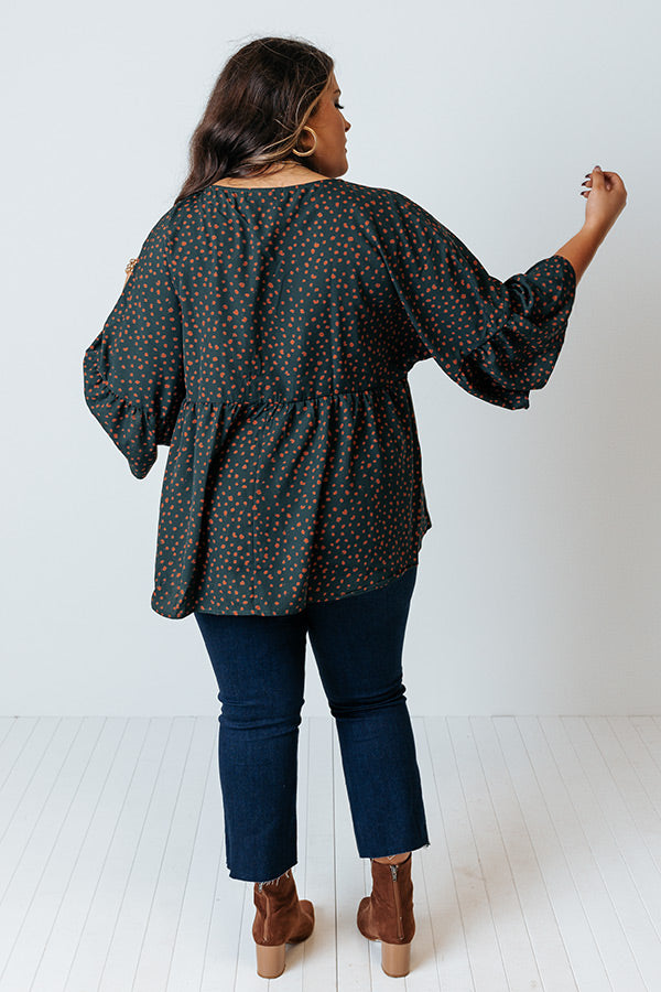 Wine In Napa Babydoll Top Curves Image - 3