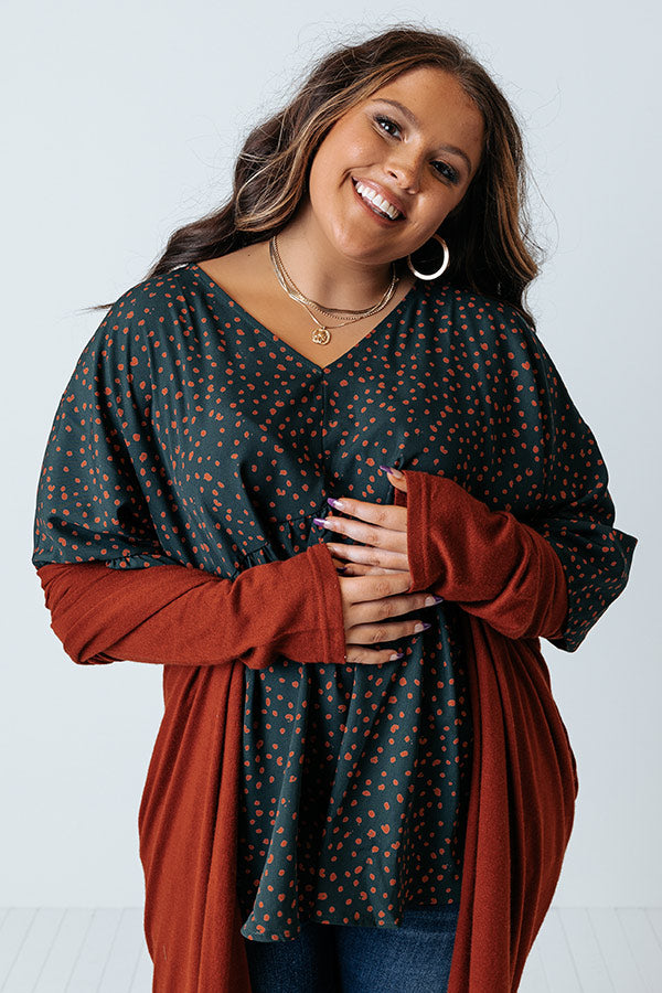 Wine In Napa Babydoll Top Curves Image - 1