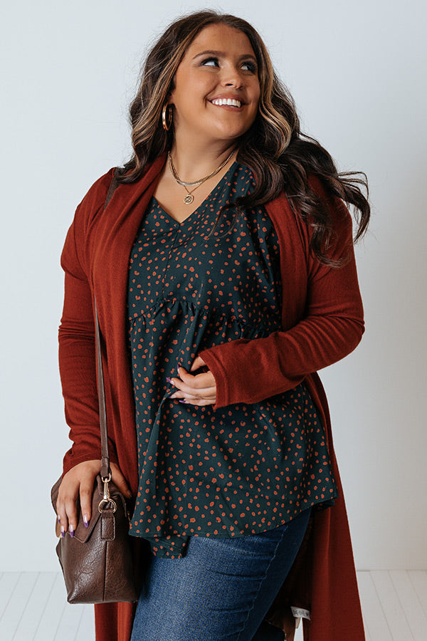 Wine In Napa Babydoll Top Curves Image - 5