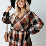 Steal Away Plaid Embroidered Top Curves Image - 1