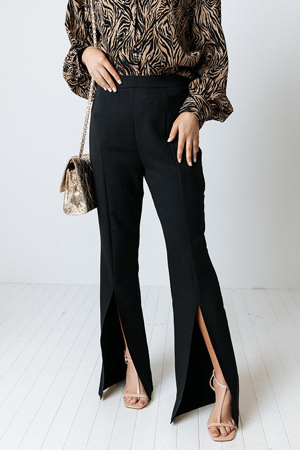Never Stray High Waist Pants In Black Image - 1
