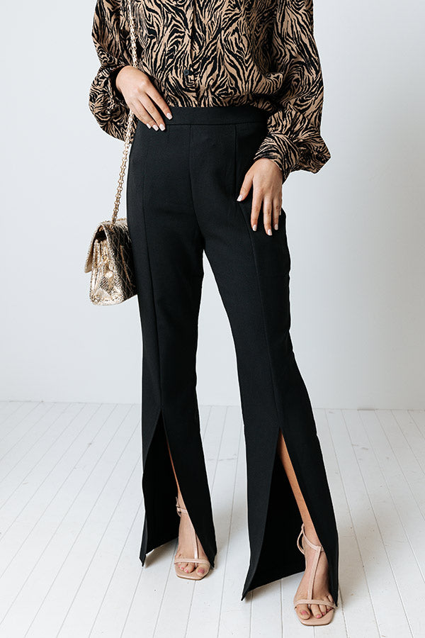 Never Stray High Waist Pants In Black