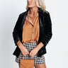 Chic Influencer Velvet Blazer In Black Image - 1