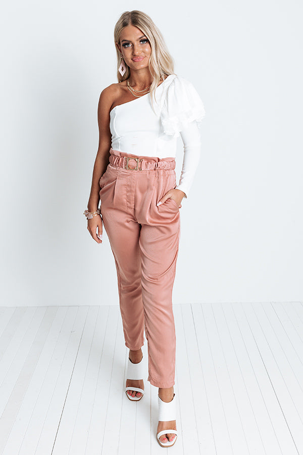 London Proper One Shoulder Top In Ivory Image - 5