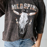 Wild Spirit Mineral Wash Graphic Tee In Blush Image - 1