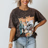 Wild West Mineral Wash Graphic Tee In Blush Image - 1