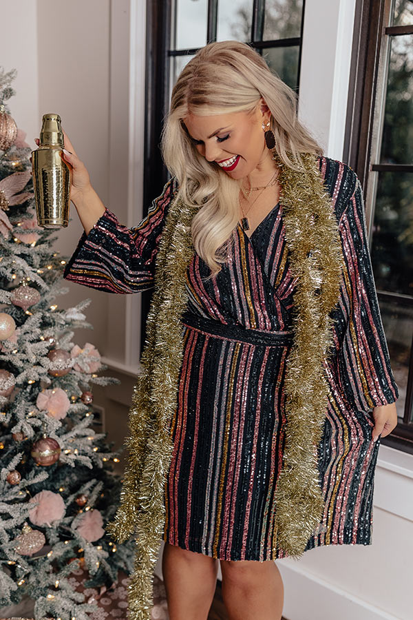 Fell In Love In France Sequin Dress Curves Image - 1