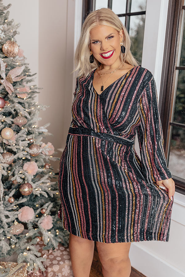 Fell In Love In France Sequin Dress Curves Image - 2