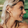 Champagne Courage Hoop Earrings Image - 1