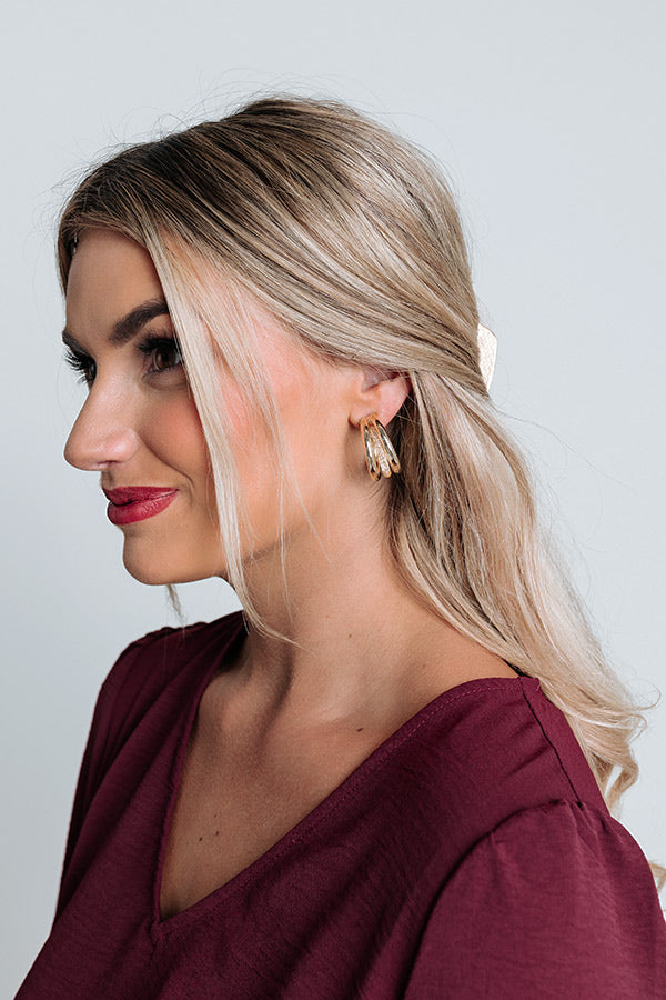 Honor Your Love Hoop Earrings Image - 1