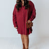 Retreat For Two Shift Dress In Crimson Curves Image - 1