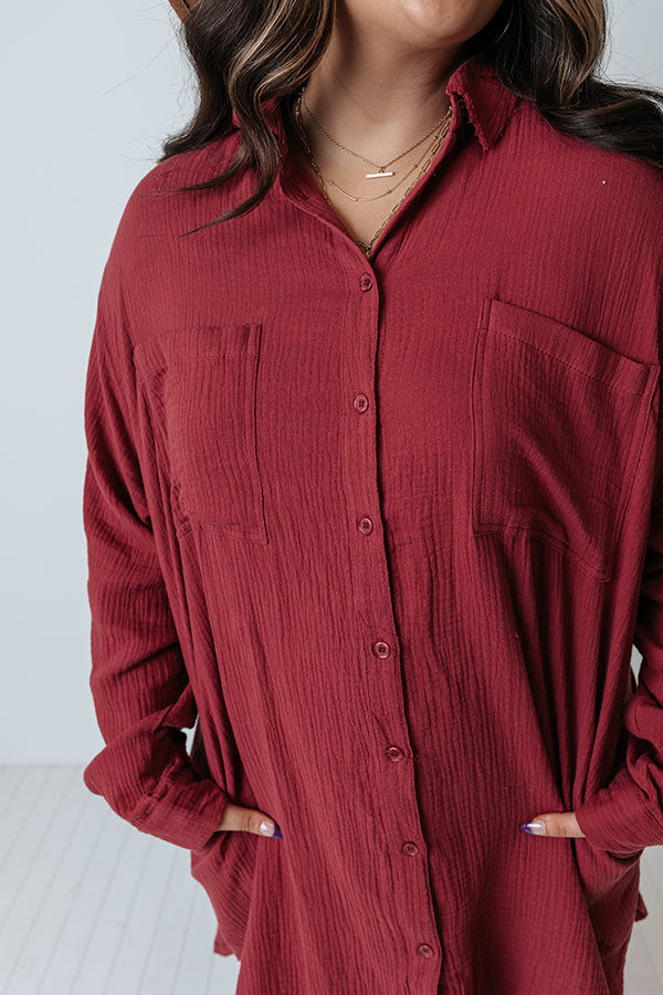 Retreat For Two Shift Dress In Crimson Curves Image - 5