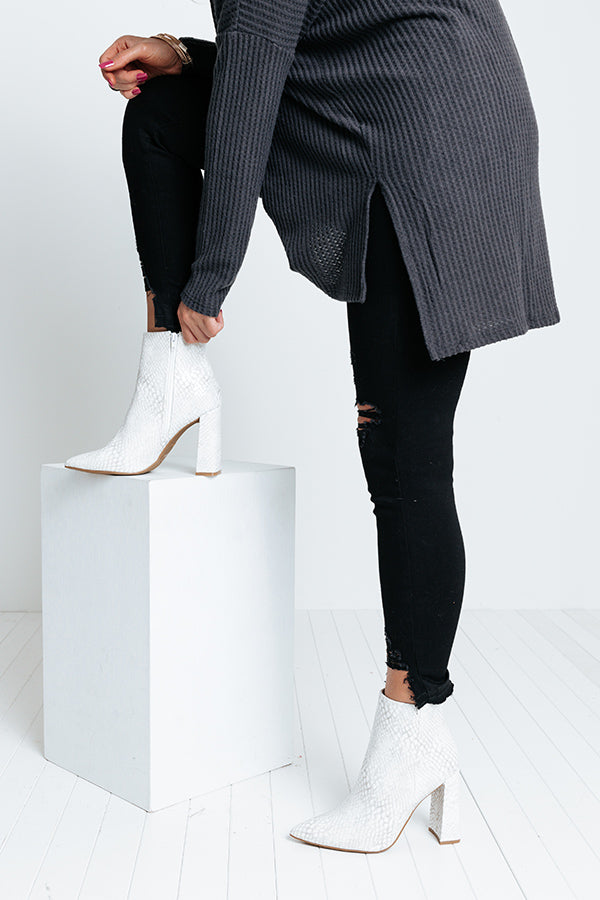 The Eldora Snake Print Bootie Image - 4