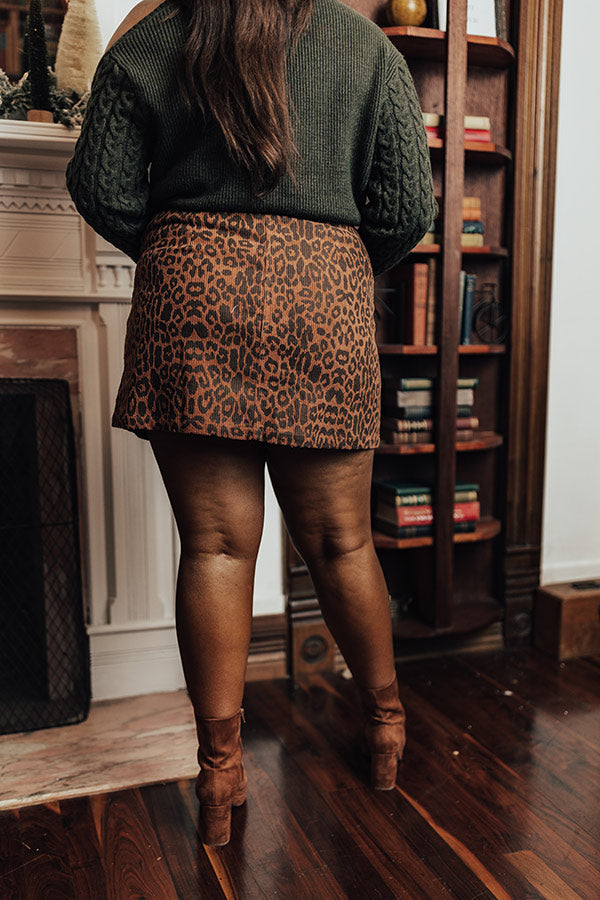 Flirting For Fun Corduroy Skirt Curves Image - 5