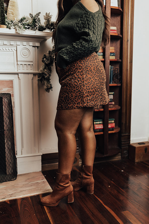 Flirting For Fun Corduroy Skirt Curves Image - 4