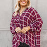 Charming Girl Plaid Top Curves Image - 1