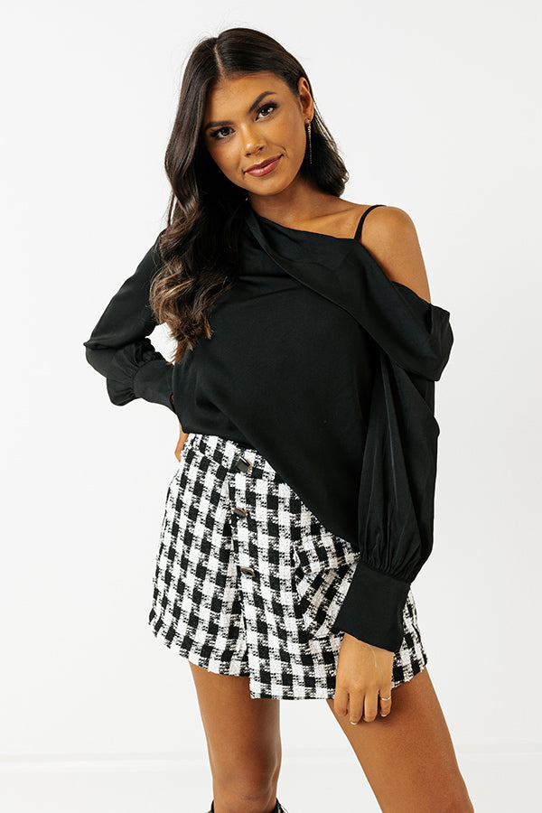 Call The Paparazzi Top In Black