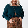 Park Slope Shift Top In Teal Curves Image - 1