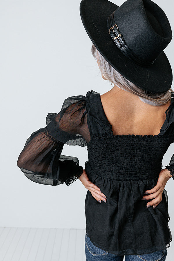 Compliments Everywhere Smocked Top Image - 4