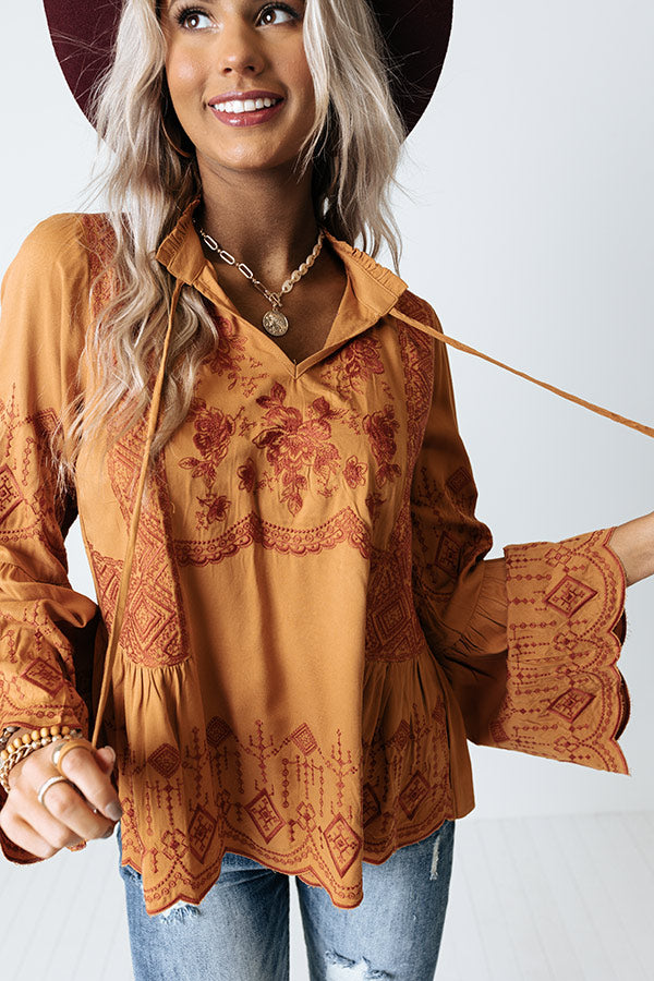 Beyond Blessed Embroidered Shift Top Image - 4