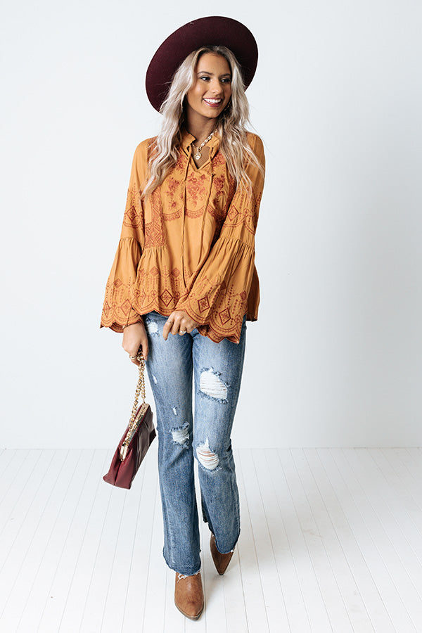 Beyond Blessed Embroidered Shift Top Image - 2