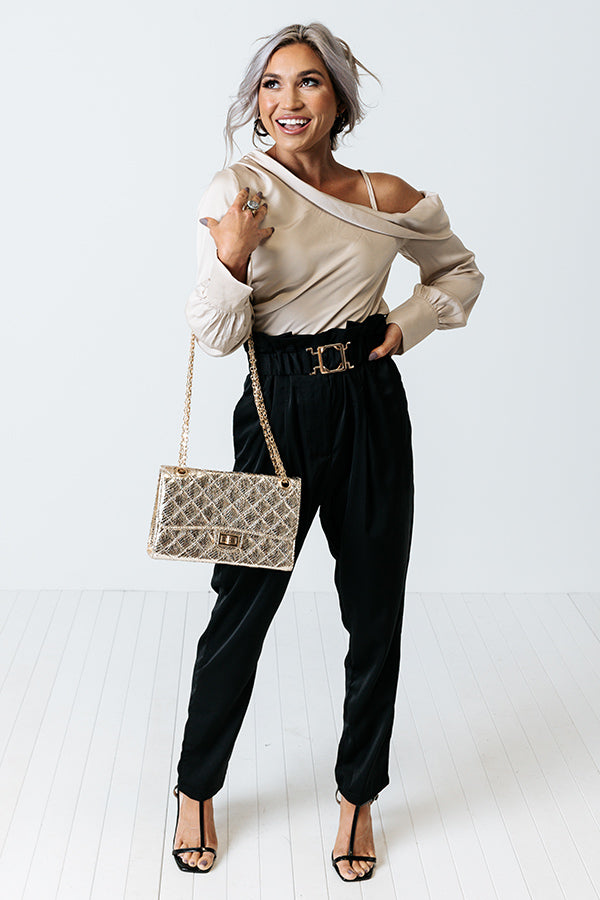 Call The Paparazzi Top In Champagne Image - 1