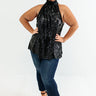 Rooftop Memories Sequin Top In Black Curves Image - 1