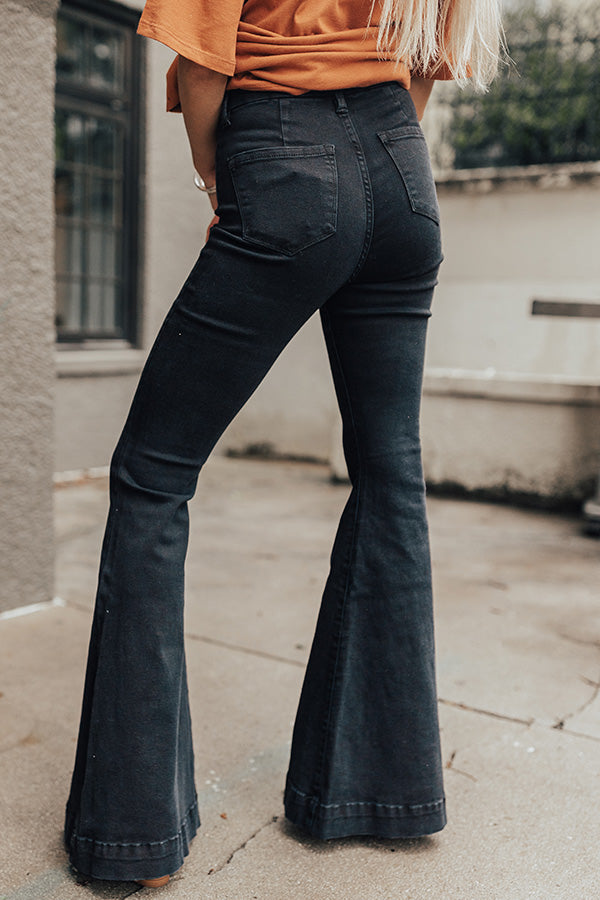 KanCan The Jacob High Waist Flare In Black Image - 4