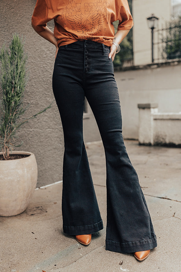 KanCan The Jacob High Waist Flare In Black Image - 1